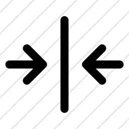 Squized Centered Aligned Icon