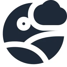 Image Circle Cloud Solid Icon