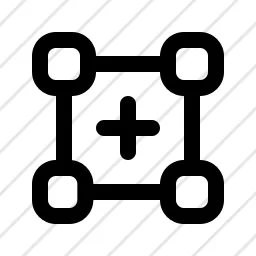 Bezier Add Vector Nodes Icon