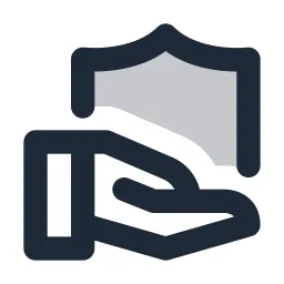 Shield Hand Duotone Icon
