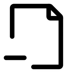 Page Minus Icon