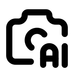 Camera Ai Line Icon