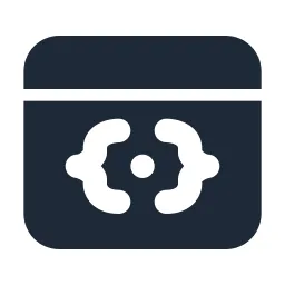 Browser Code 2 Solid Icon