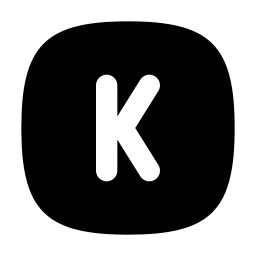 Square Rounded Letter K Icon