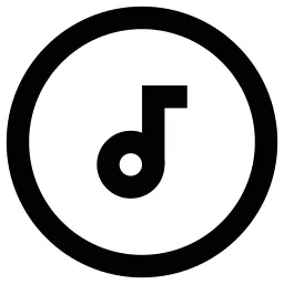 Music Note Circle Icon