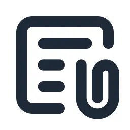 Textbox Attachment Line Icon