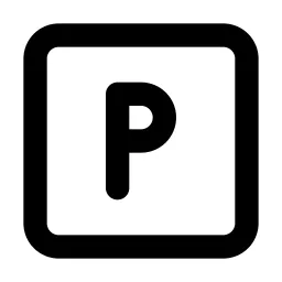 Square Letter P Line Icon