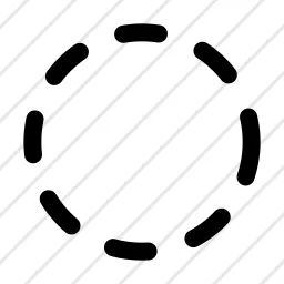 Circle Placeholder Dashed Icon