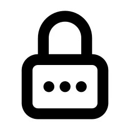 Lock Password Line Icon