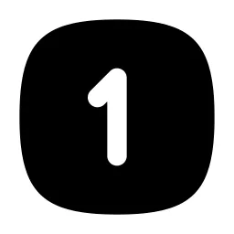 Square Rounded Number 1 Icon