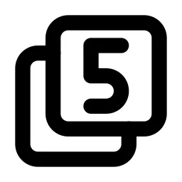 Box Multiple 5 Line Icon