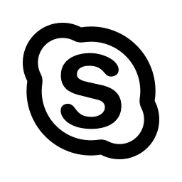 Skype Line Icon