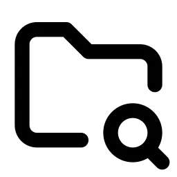 Folder Search Line Icon