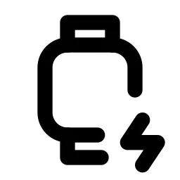 Device Watch Bolt Line Icon