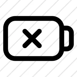 Battery Error Power Icon