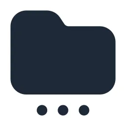 Folder Config Solid Icon