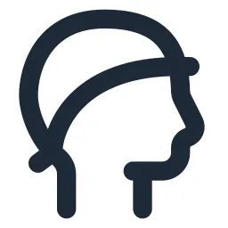 Head Cap Line Icon