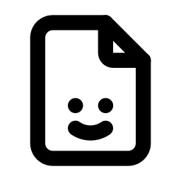 File Smile Line Icon