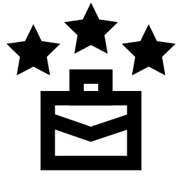 Star Rating Suitcase Icon