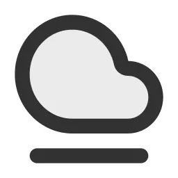 Cloud Fog Duotone Icon