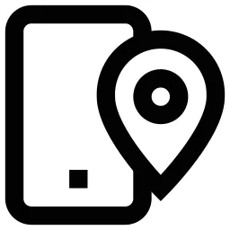 Smartphone Location Pin Icon