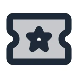 Ticket 2 Star Duotone Icon