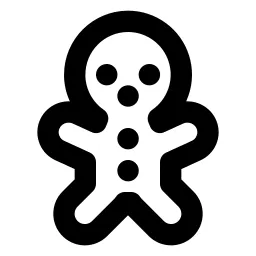 Cookie Man Line Icon