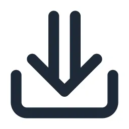 Arrow Double Out Down Line Icon