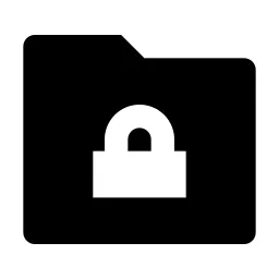 Folder Lock Fill Icon