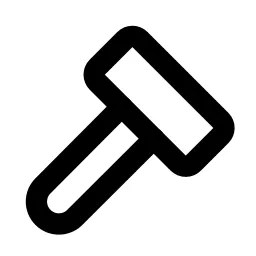 Hammer Line Icon