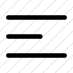 Bars Three 3 Menu List Hamburger Icon