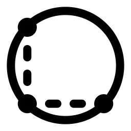 Three Points Circle Icon