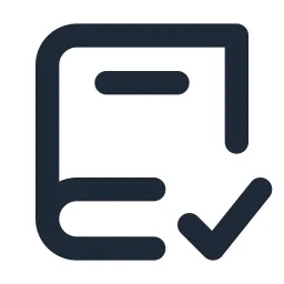 Book Check Line Icon