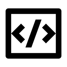 Code Box Line Icon
