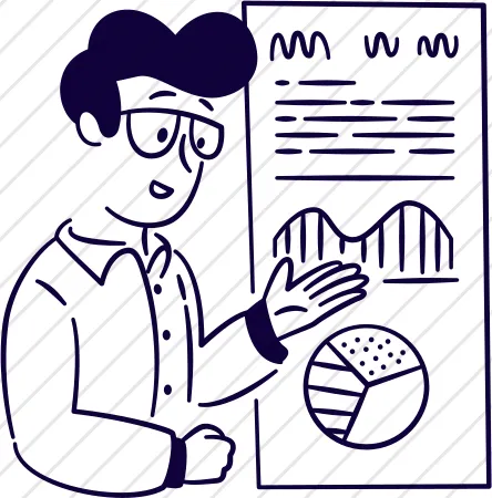 Person with Chart