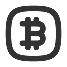 Bitcoin Square Icon