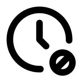 Clock Cancel Line Icon