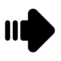 Arrow Big Right Lines Icon