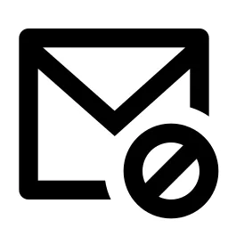 Mail Forbid Line Icon