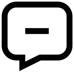 Minus Message Icon