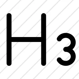 H3 Heading Headline Icon