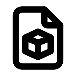 File 3d Line Icon