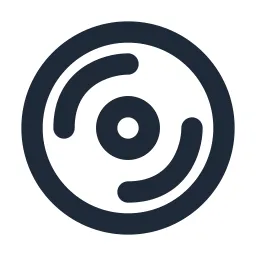 Compact Disk 2 Line Icon