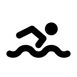 Swimming Line Icon