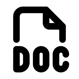 File Type Doc Line Icon