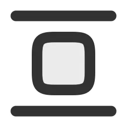 Align Vertical Center Duotone Icon