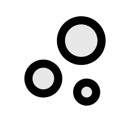 Bubble Chart Duo Icon