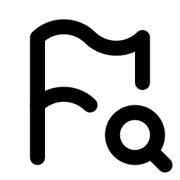 Flag Search Line Icon