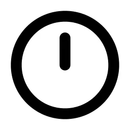 Clock Hour 12 Line Icon