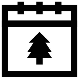 Tree Calendar Icon